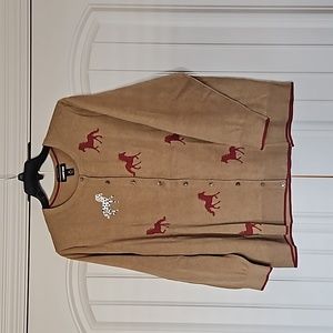 Horse cardigan Lands End